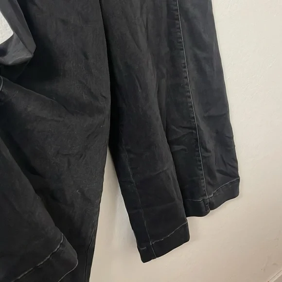 Maeve Black Extra Wide Cropped Pants Stretch Size 31 - Picture 3 of 5